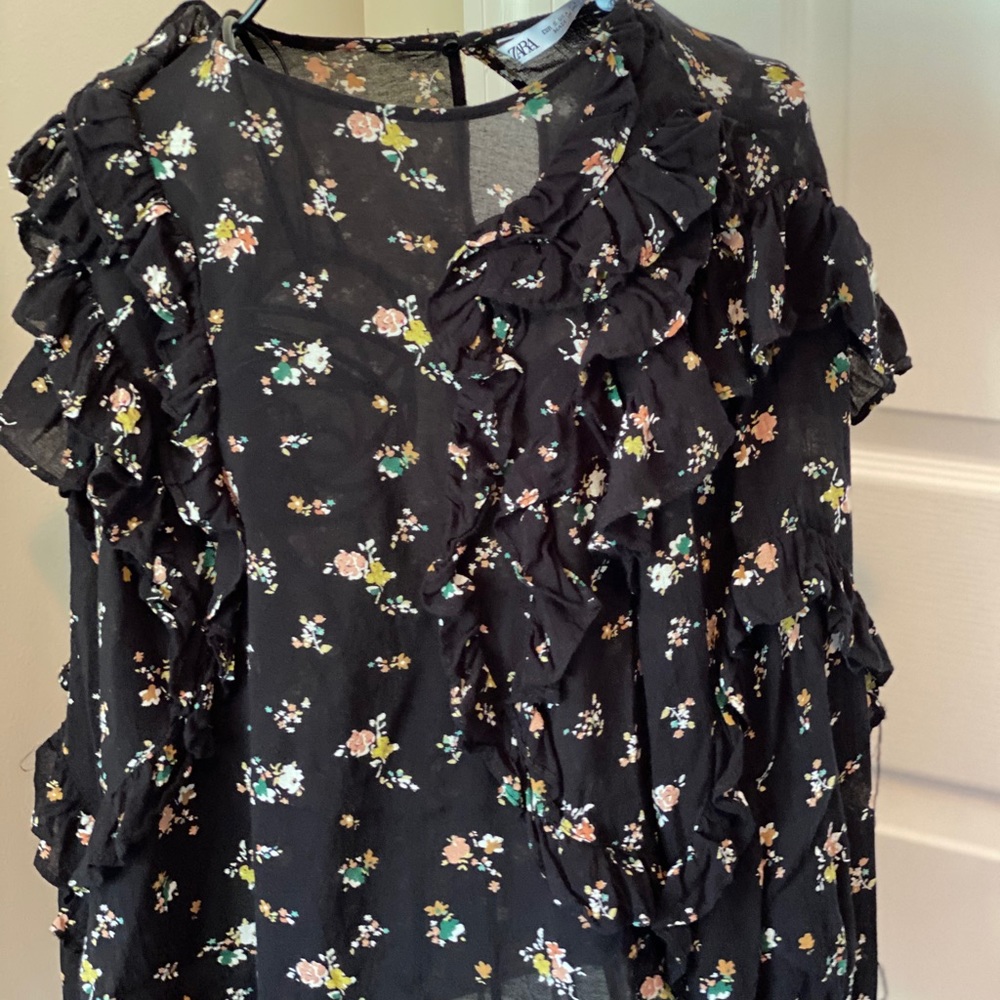 Floral Zara Blouse - Size Small